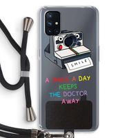 Smile: OnePlus Nord N10 5G Transparant Hoesje met koord