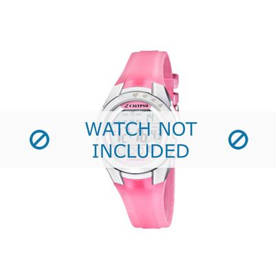 Horlogeband Calypso K5571-2 Rubber Roze 12mm