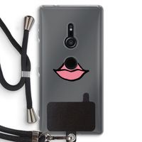 Kusje: Sony Xperia XZ2 Transparant Hoesje met koord