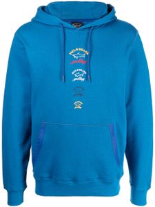 Paul & Shark hoodie à logo imprimé - Bleu