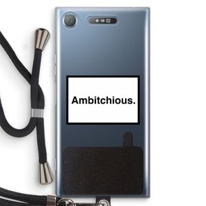 Ambitchious: Sony Xperia XZ1 Transparant Hoesje met koord