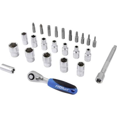 FRITZFURT 6100-3025 Dopsleutelset Metrisch 1/4 (6.3 mm) 25-delig
