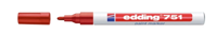 Edding Lakmarker | rood | streepbreedte 1-2 mm ronde punt | 10 stuks - 4-751002 4-751002