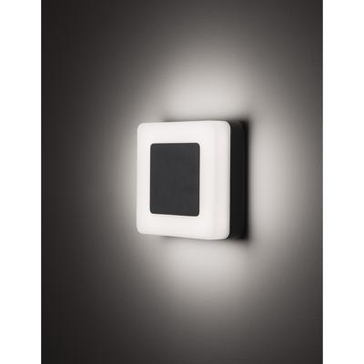 Lyora Vierkante wandlampTune zwart - 9529721
