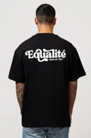 Equalité Deli Oversized T-Shirt Zwart - Maat XXS - Kleur: Zwart | Soccerfanshop - thumbnail