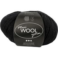 Creativ Company Wolgaren, l: 125 m, zwart, 100 gr/ 1 bol