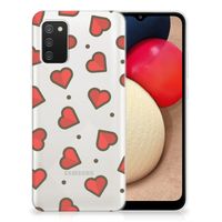 Samsung Galaxy A02s TPU bumper Hearts