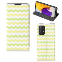 Samsung Galaxy A72 (5G/4G) | Hoesje met Magneet | Waves Yellow