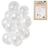 Folat Ballonnen origami cijfer 2 jaar 30 cm set van 12 | 24 stuks