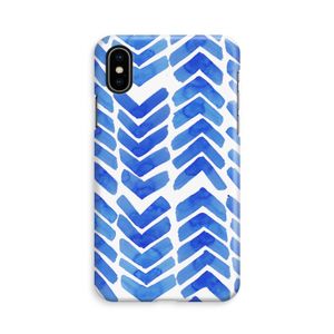 Blauwe pijlen: iPhone X Volledig Geprint Hoesje