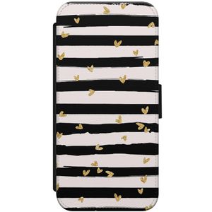 iPhone 7/8 flipcase - Hart & streepjes