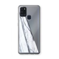 Gestreepte marmer: Samsung Galaxy A21s Transparant Hoesje