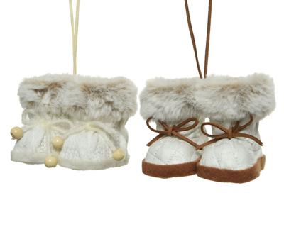Laarzen polyester l7b9h7cm wit a2 - Decoris
