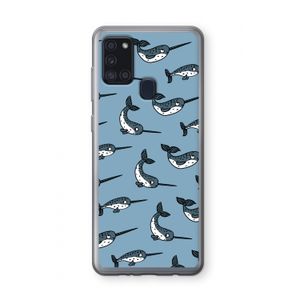 Narwhal: Samsung Galaxy A21s Transparant Hoesje