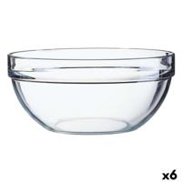 Saladekom Luminarc Transparant Glas (20 cm) (6 Stuks)