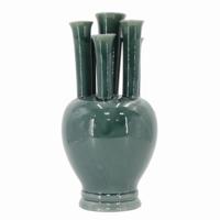 Vaas Tulpentuin keramiek D23xH45 groen