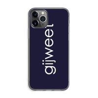 Gijweet: iPhone 11 Pro Max Transparant Hoesje