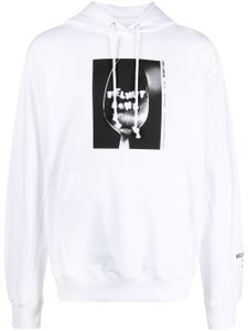 Helmut Lang hoodie en coton à imprimé photographique - Blanc