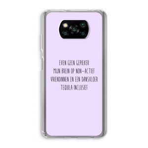 Tequila: Xiaomi Poco X3 NFC Transparant Hoesje