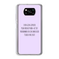 Tequila: Xiaomi Poco X3 NFC Transparant Hoesje