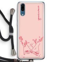 Best Friends: Huawei P20 Transparant Hoesje met koord
