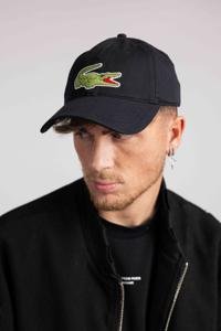 Lacoste Oversize Crocodile Pet Zwart - Maat One Size - Kleur: Zwart | Soccerfanshop