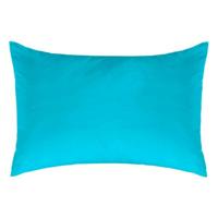 Kussensloop Naturals Turkoois - Maat: 45 x 110 cm
