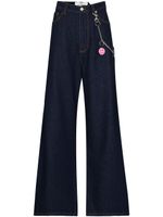 Natasha Zinko jean ample à taille haute - Bleu