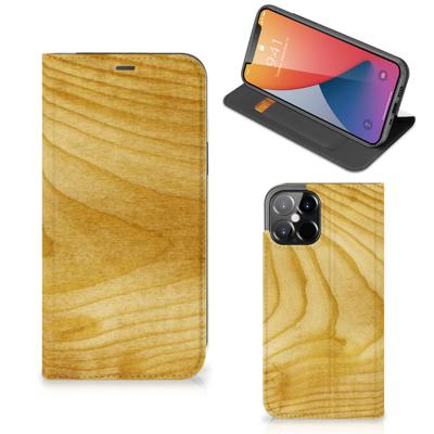 iPhone 12 Pro Max Book | Wallet Case | Licht Hout