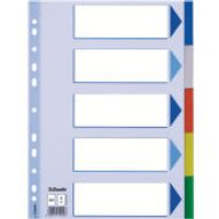 Esselte Multicoloured Polypropylene Dividers Blanco tabbladindex Polypropyleen (PP) Meerkleurig