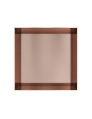 Hotbath &MORE Inbouwnis 30x30x10cm frameless Geborsteld Koper PVD