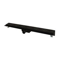 Douchegoot Mat Zwart FLENS 70 CM met Uitneembaar Sifon + uitneembaar haarfilter - thumbnail