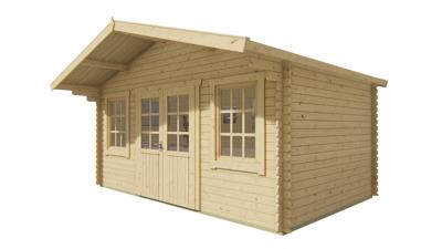 Blokhut - Tuinhuis Skyler | 28 mm | vuren groen geïmpregneerd