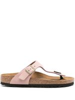 Birkenstock claquettes Gizeh en daim - Rose