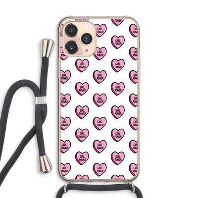 GIRL POWER: iPhone 11 Pro Max Transparant Hoesje met koord
