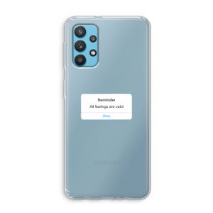 Reminder: Samsung Galaxy A32 4G Transparant Hoesje