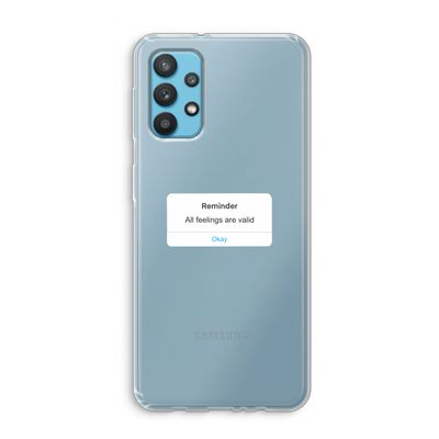 Reminder: Samsung Galaxy A32 4G Transparant Hoesje