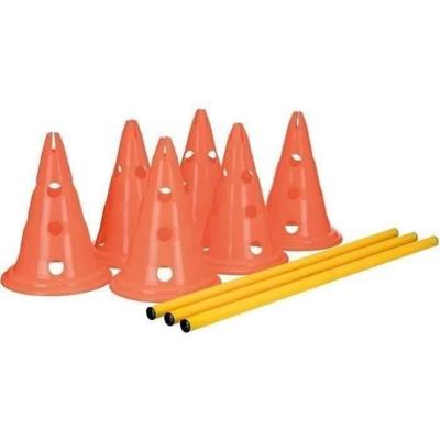 TRIXIE Set van 3 obstakelactiviteiten - Ø 23 × 30 cm - 78 cm - Oranje en geel - Voor hond