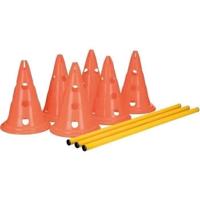 TRIXIE Set van 3 obstakelactiviteiten - Ø 23 × 30 cm - 78 cm - Oranje en geel - Voor hond