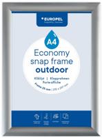 Europel clicklijst Economy, waterdicht, lijst 25 mm, ft A4, zilver