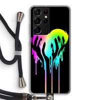 Hold My Heart: Samsung Galaxy S21 Ultra Transparant Hoesje met koord