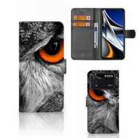 Xiaomi Poco X4 Pro 5G Telefoonhoesje met Pasjes Uil - thumbnail