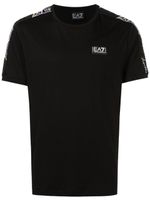 Ea7 Emporio Armani t-shirt en coton à patch logo - Noir - thumbnail