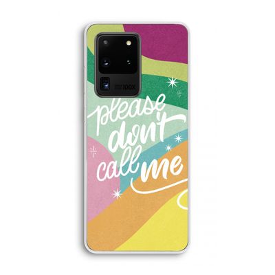 Don't call: Samsung Galaxy S20 Ultra Transparant Hoesje