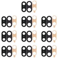 10 stuks terug Bezel van de Camera met Lens omslag & lijm voor Huawei Nova 3 (zwart)