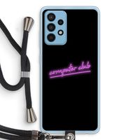 Vice Black: Samsung Galaxy A52 Transparant Hoesje met koord