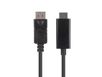 Lanberg CA-DPHD-11CC-0010-BK tussenstuk voor kabels DisplayPort HDMI Zwart