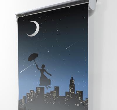 Serie rolgordijn Mary poppins vliegen