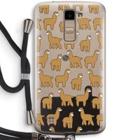 Alpacas: LG K10 (2016) Transparant Hoesje met koord