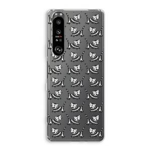 Zwarte poes: Sony Xperia 1 III Transparant Hoesje